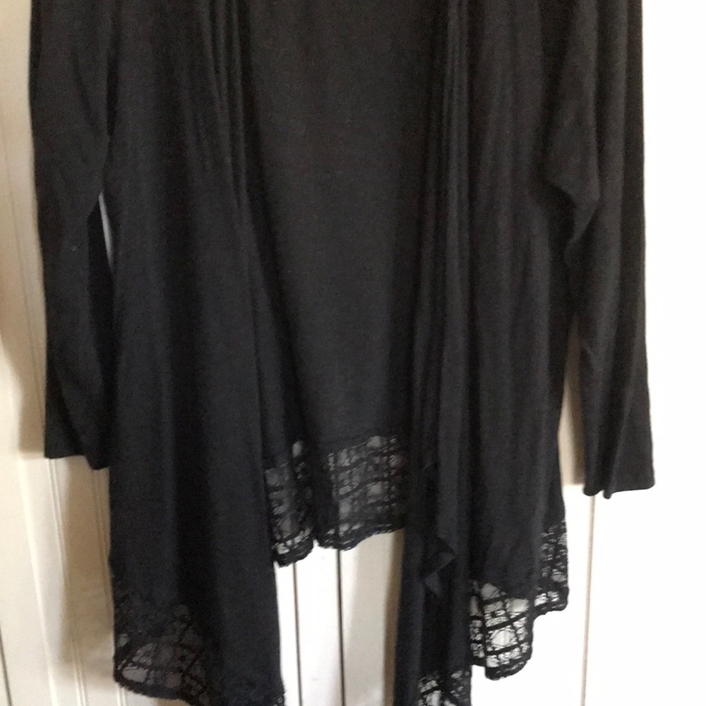 Comfortable black coverup long sleeves